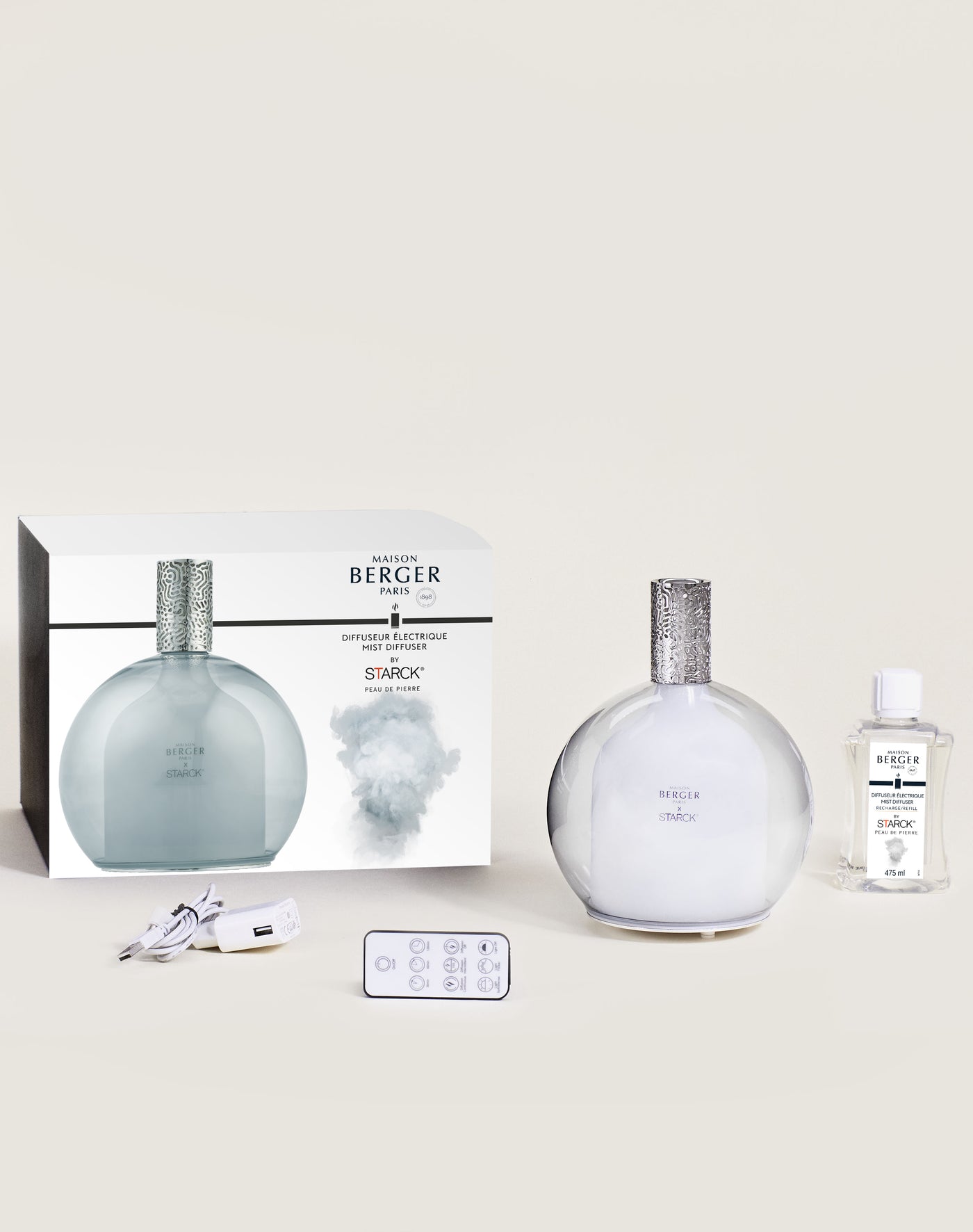 Starck Grey Mist Diffuser Set with Peau de Pierre