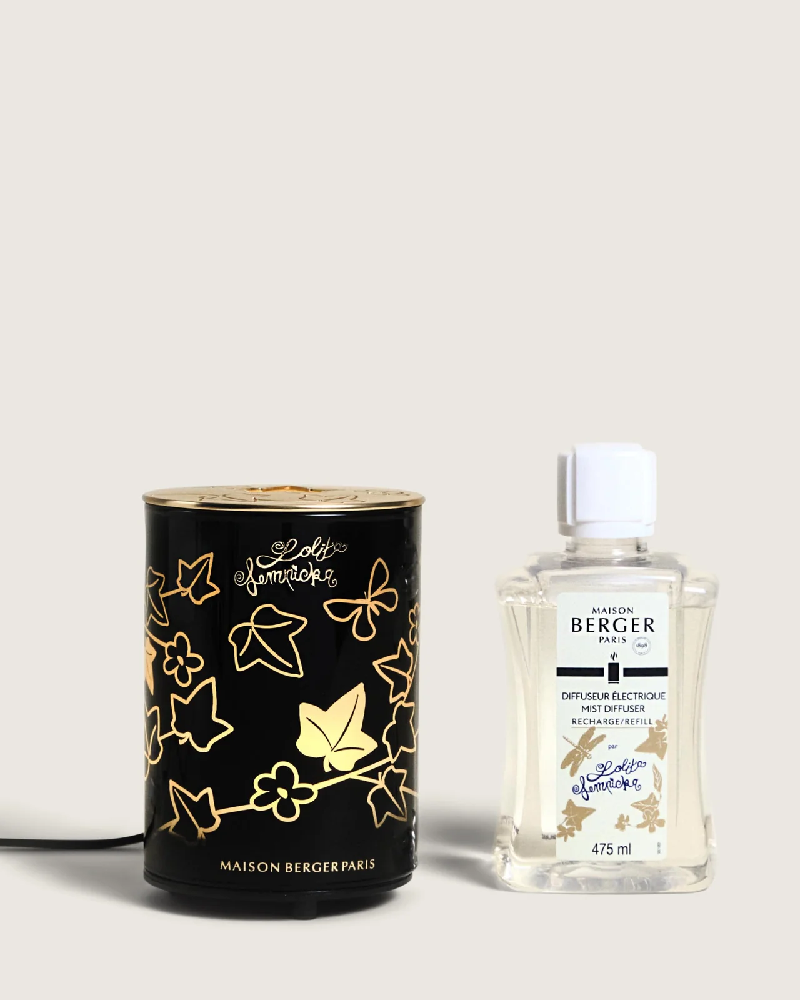 Black Satin Electric Diffuser with Lolita Lempicka