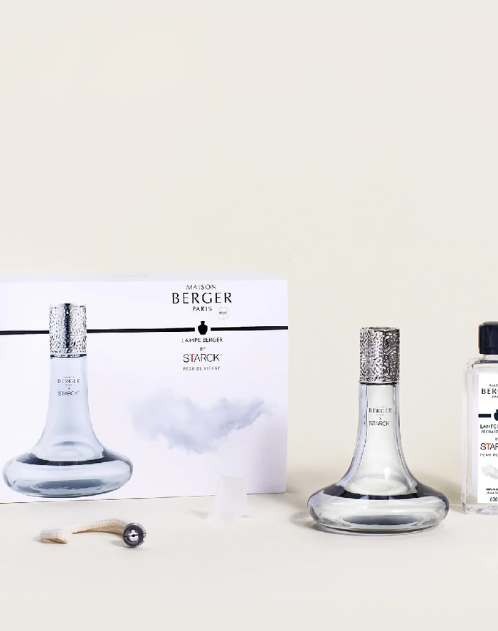 Starck Grey Home Fragrance Lamp Gift Set with Peau de Pierre