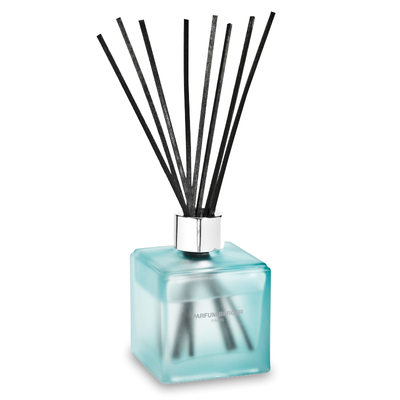 Bathroom 2 polymer stick perfume scented diffuser - Relaxing scent that eliminates bad smell and recharges you from fatigue - Also contains rose, tea leaves, amber and precious wood notes - Best Essential oil Air freshener for home and room fragrance - Lampe Berger - solo 