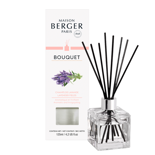 Lavender polymer stick perfume scented diffuser - soothing scent that helps with ones' fatigue - Also contains pear, camphor, balm and wood - Best Essential oil Air freshener for home and room fragrance 